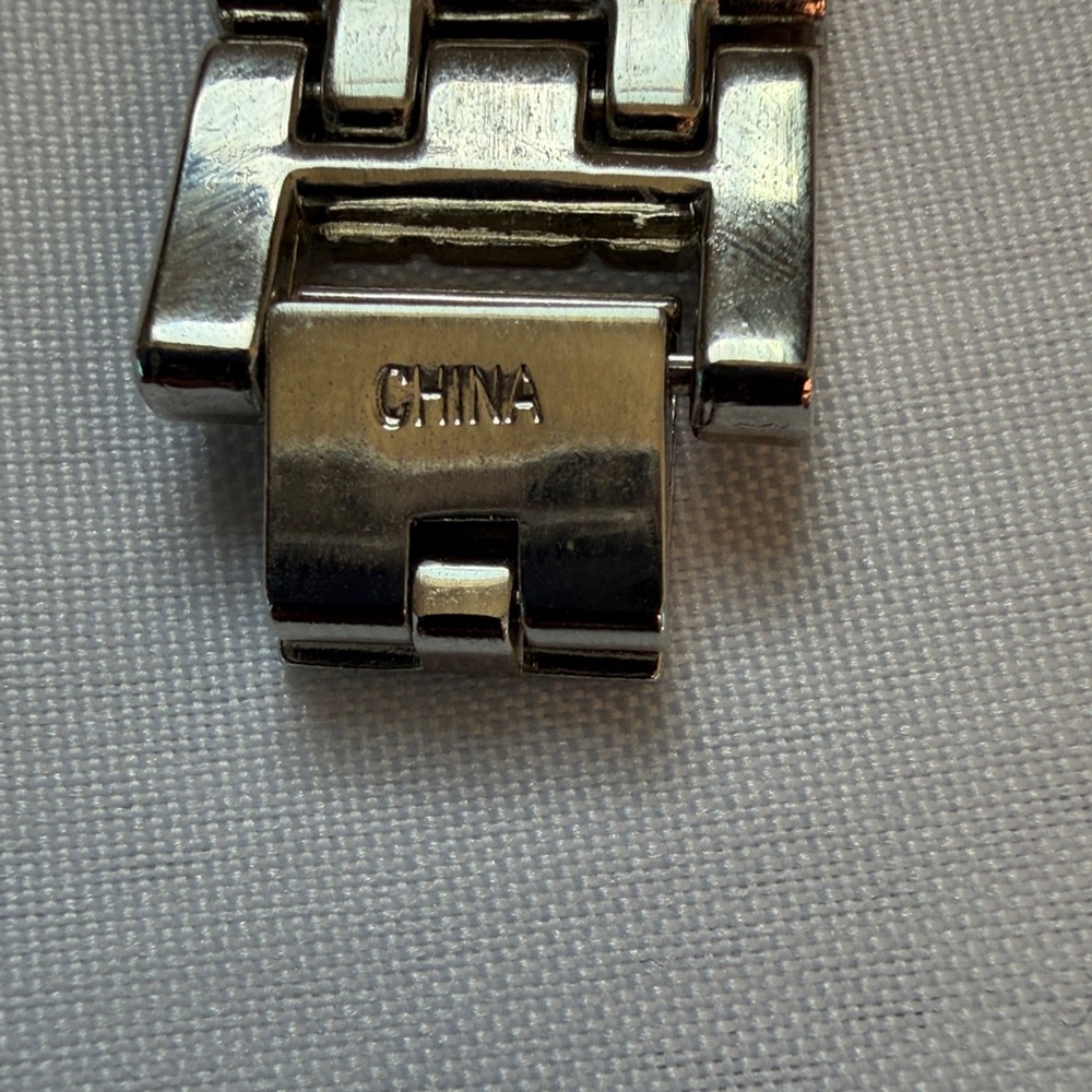Ellen Tracy Silver Watch with Crystal Detailing - Picture 5 of 7